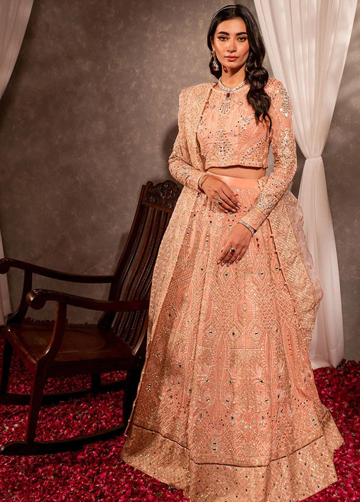 Dastaan By Maria Osama Khan Embroidered Organza Suits Unstitched 3 Piece Roshan - Luxury Collection