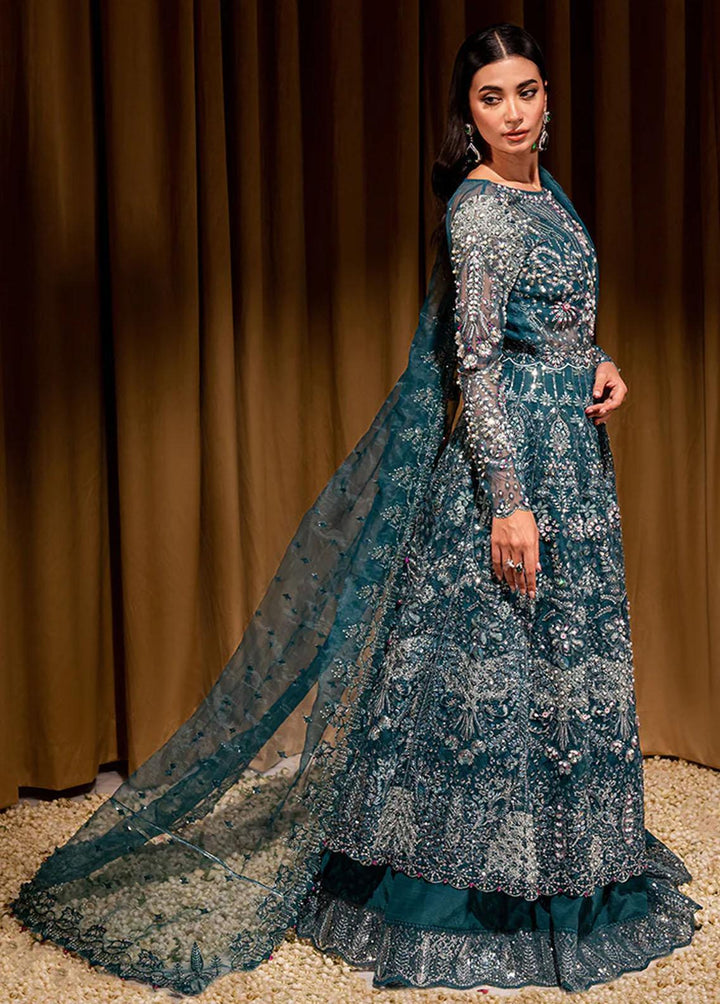 Dastaan By Maria Osama Khan Embroidered Organza Suits Unstitched 3 Piece Sanam - Luxury Collection