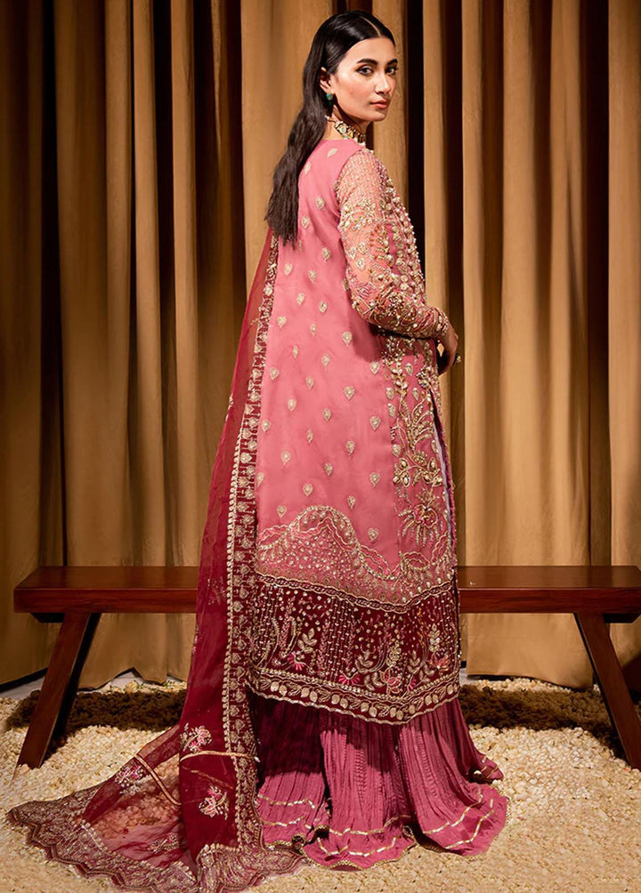 Dastaan By Maria Osama Khan Embroidered Organza Suits Unstitched 3 Piece Zari - Luxury Collection