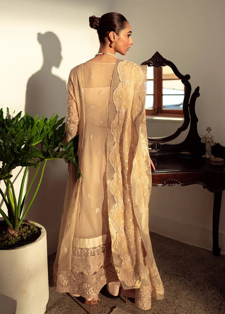 Dastaan By Neeshay Embroidered Chiffon Suit Unstitched 3 Piece NSH24DL Naaz - Formal Collection