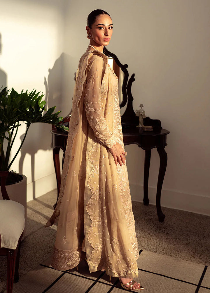 Dastaan By Neeshay Embroidered Chiffon Suit Unstitched 3 Piece NSH24DL Naaz - Formal Collection