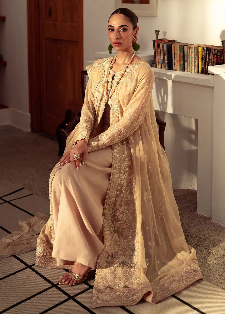 Dastaan By Neeshay Embroidered Chiffon Suit Unstitched 3 Piece NSH24DL Naaz - Formal Collection
