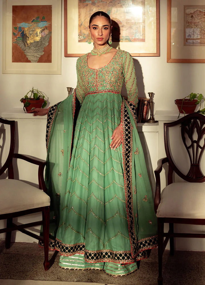 Dastaan By Neeshay Embroidered Chiffon Suit Unstitched 3 Piece NSH24DL Noreen - Formal Collection