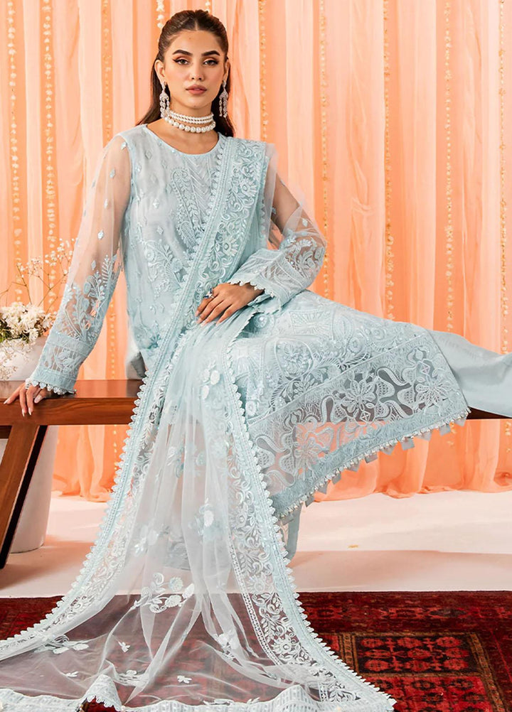 Dastaan By Neeshay Embroidered Net Suits Unstitched 3 Piece NSH23D Aby e hayat - Festive Collection