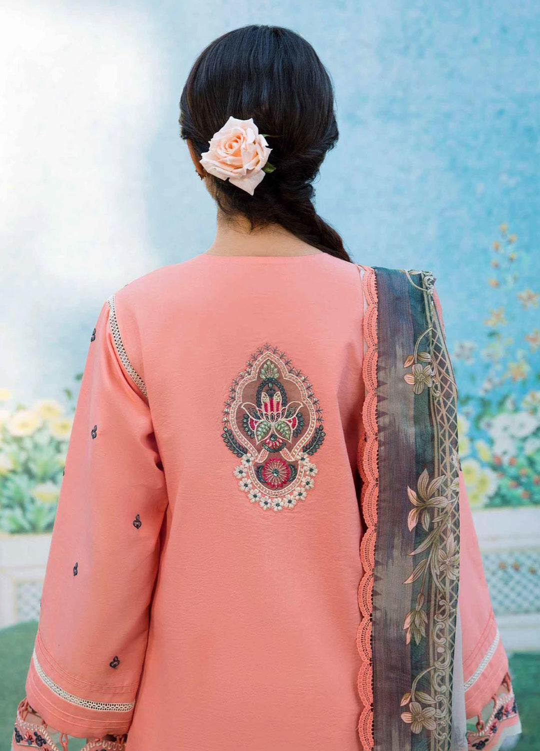 Dastaan By Seran Embroidered Lawn Suits Unstitched 3 Piece SRN23DA D-04 Sheharzad - Festive Collection