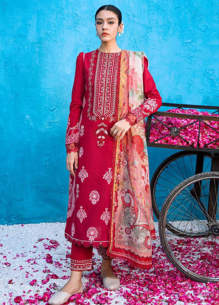 Dastaan By Seran Embroidered Lawn Suits Unstitched 3 Piece SRN23DA D-06 Tehzeeb - Festive Collection