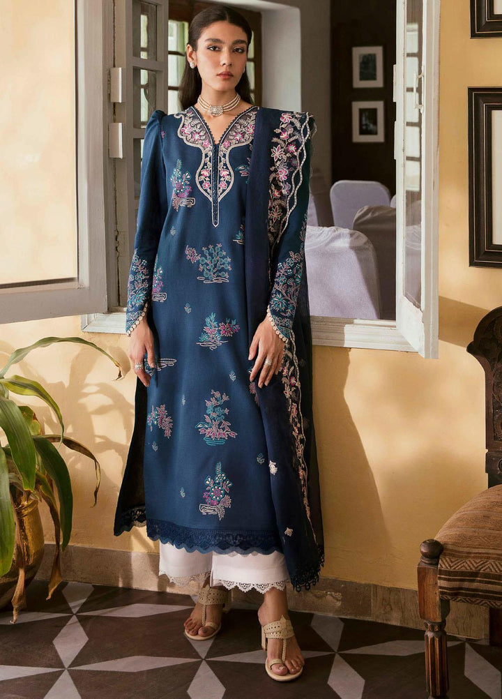 Dastaan By Seran Embroidered Lawn Suits Unstitched 3 Piece SRN23DA D-08 Roshanara - Festive Collection