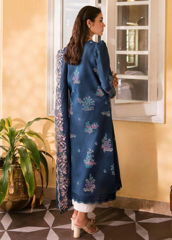 Dastaan By Seran Embroidered Lawn Suits Unstitched 3 Piece SRN23DA D-08 Roshanara - Festive Collection