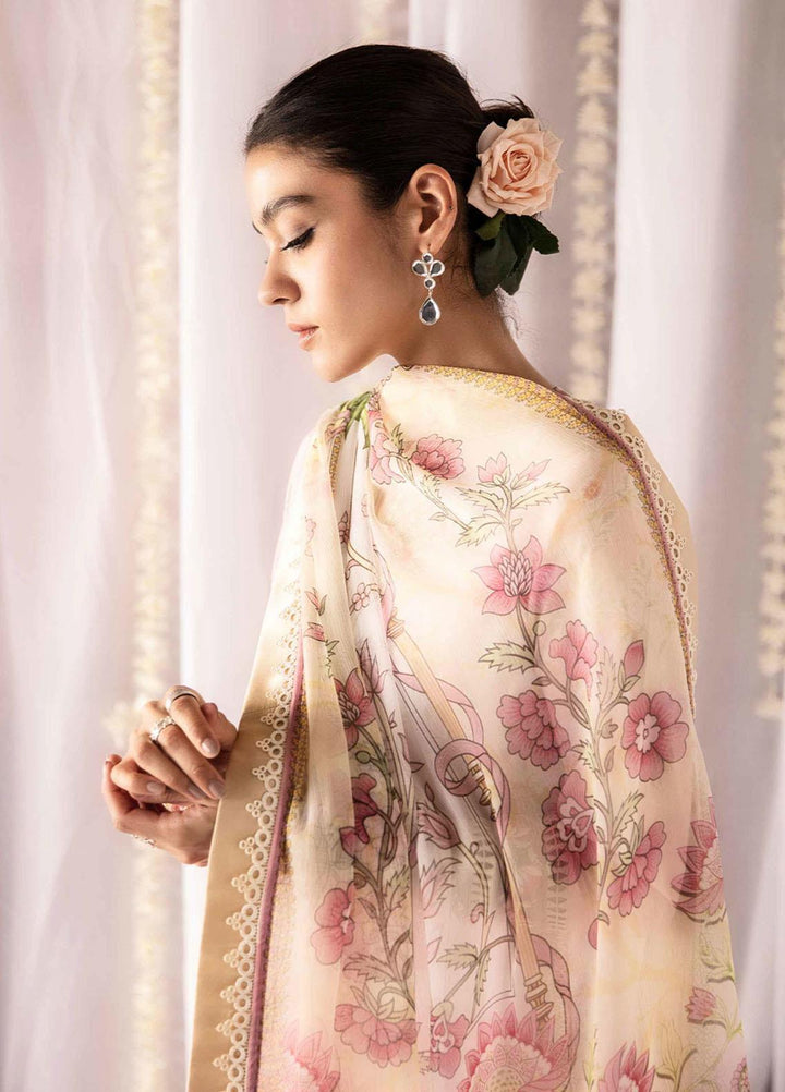 Dastaan By Seran Embroidered Lawn Suits Unstitched 3 Piece SRN23DA D-09 Nuray - Festive Collection