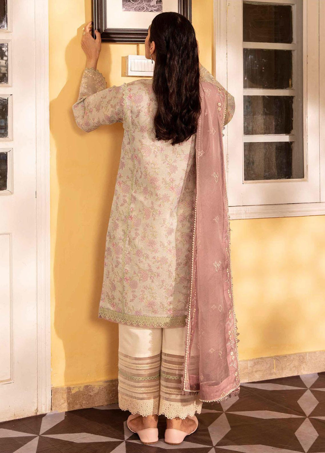 Dastaan By Seran Embroidered Missouri Suits Unstitched 3 Piece SRN23DA D-11 Fariya - Festive Collection