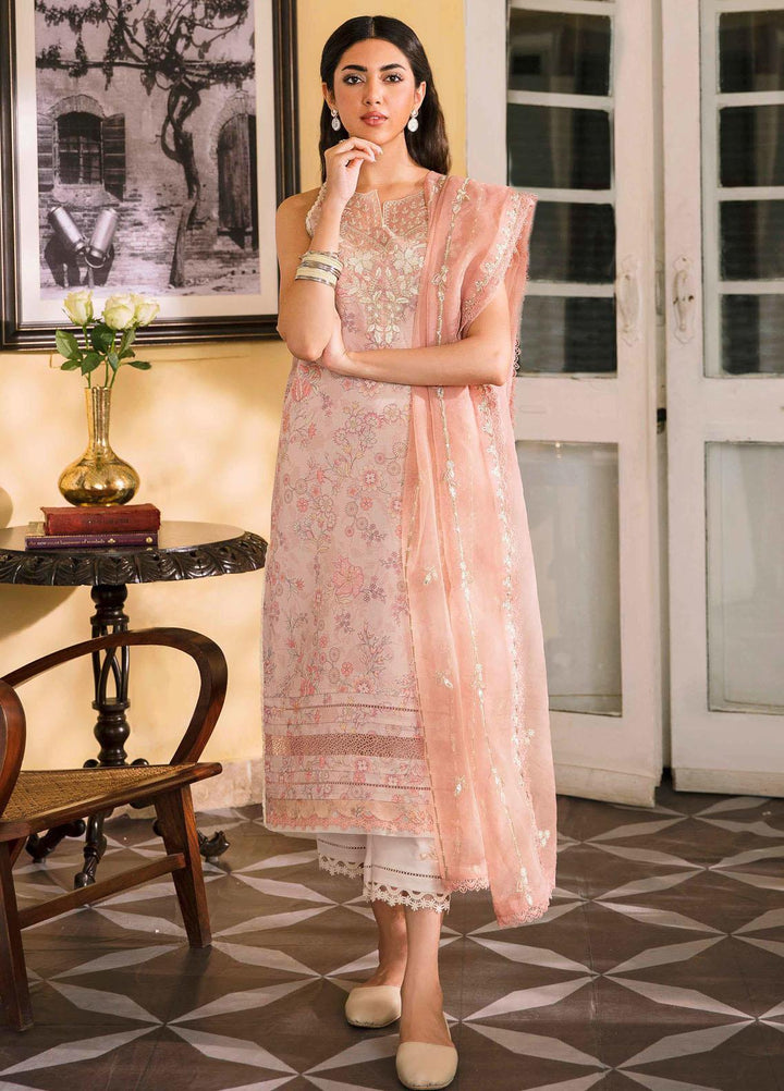 Dastaan By Seran Embroidered Missouri Suits Unstitched 3 Piece SRN23DA D-12 Leila - Festive Collection