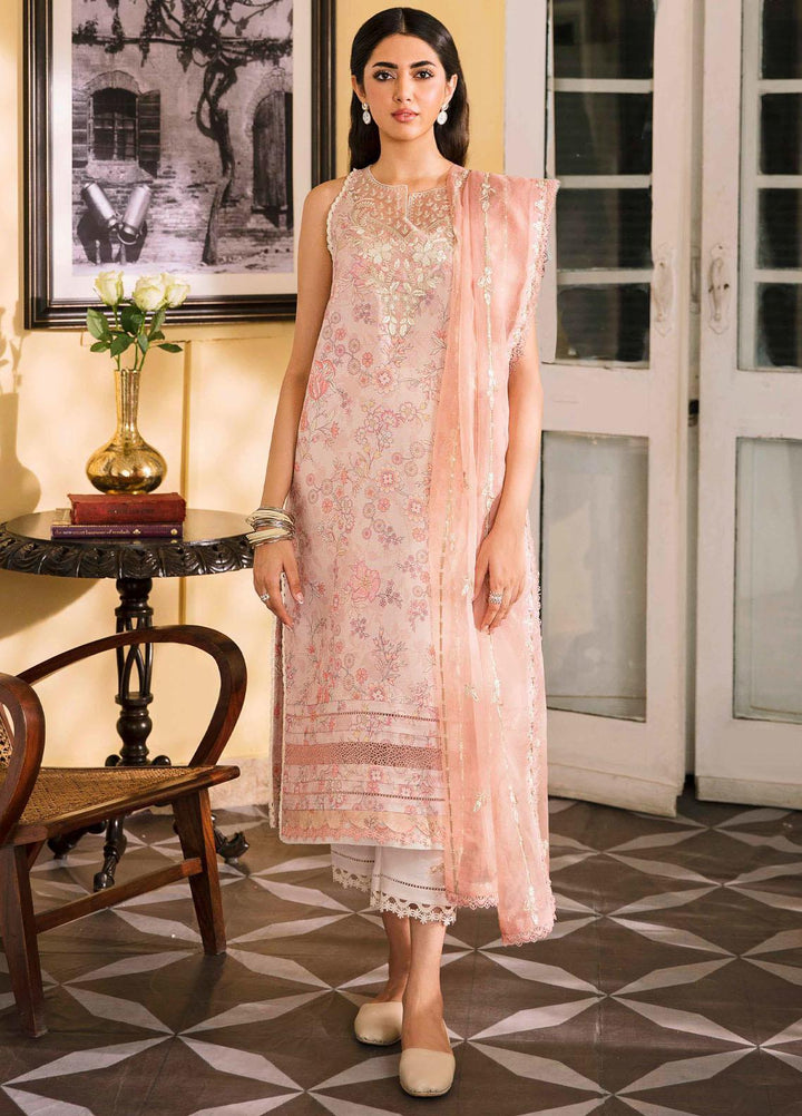 Dastaan By Seran Embroidered Missouri Suits Unstitched 3 Piece SRN23DA D-12 Leila - Festive Collection