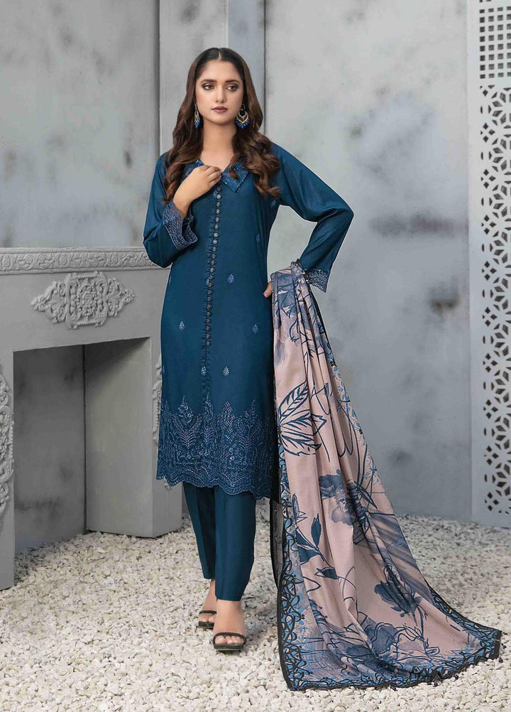 Dastaan By Tawakkal Fabrics Embroidered  Suits Unstitched 3 Piece TWF23DN D-9847 - Formal Collection