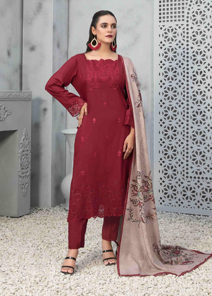 Dastaan By Tawakkal Fabrics Embroidered  Suits Unstitched 3 Piece TWF23DN D-9848 - Formal Collection