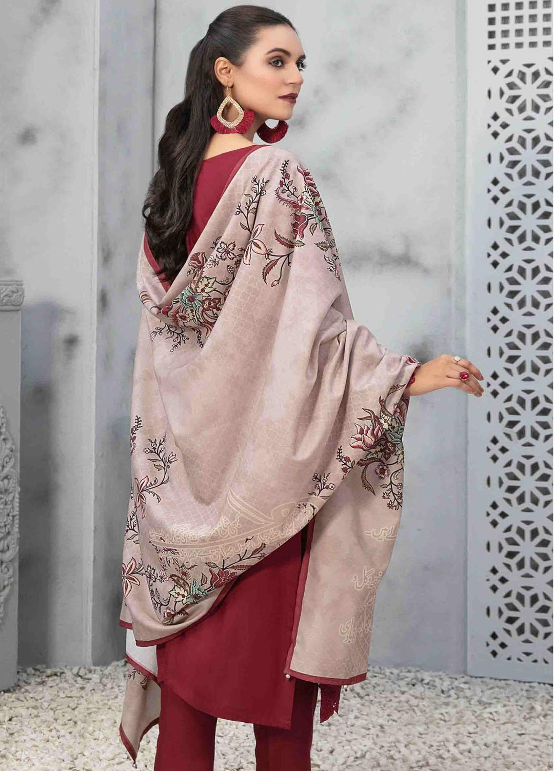 Dastaan By Tawakkal Fabrics Embroidered  Suits Unstitched 3 Piece TWF23DN D-9848 - Formal Collection