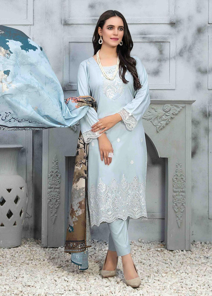 Dastaan By Tawakkal Fabrics Embroidered  Suits Unstitched 3 Piece TWF23DN D-9849 - Formal Collection