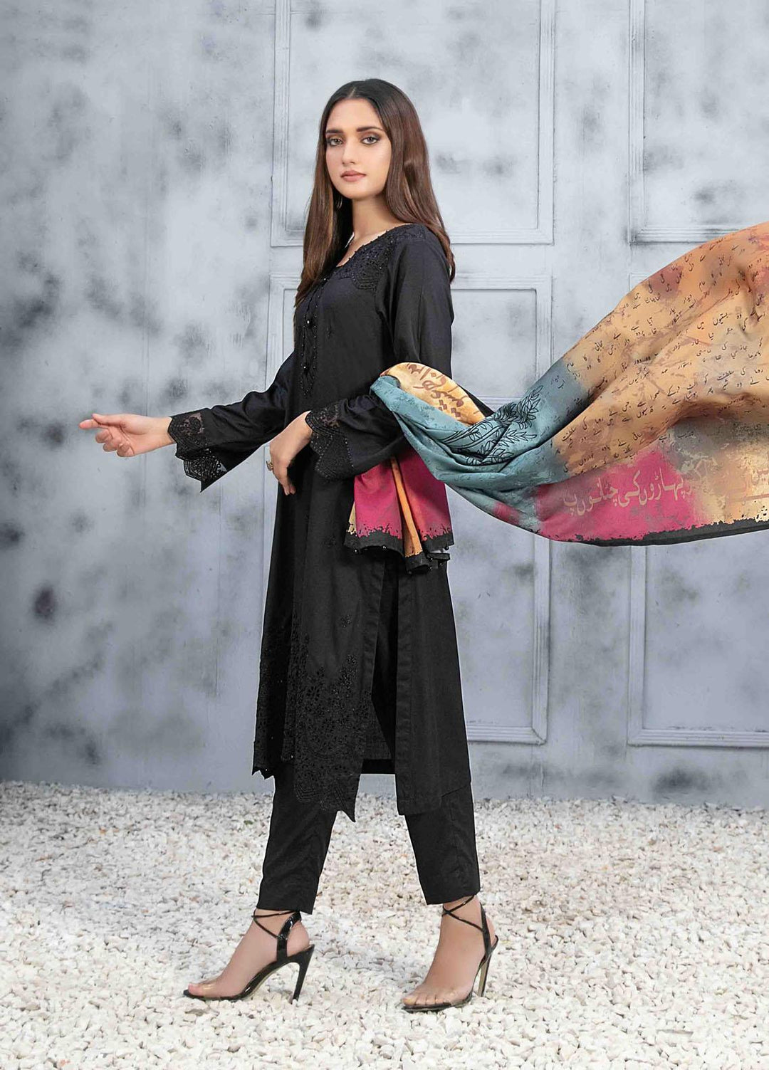 Dastaan By Tawakkal Fabrics Embroidered  Suits Unstitched 3 Piece TWF23DN D-9850 - Formal Collection