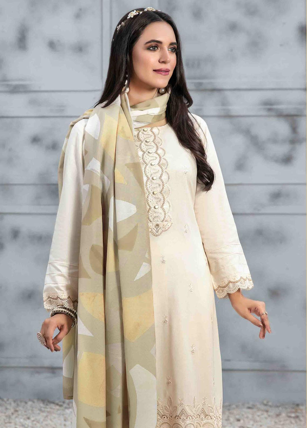 Dastaan By Tawakkal Fabrics Embroidered  Suits Unstitched 3 Piece TWF23DN D-9851 - Formal Collection