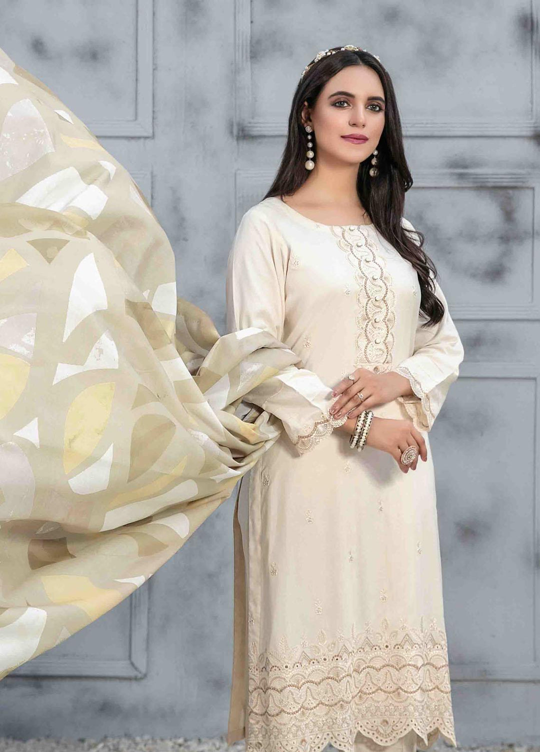 Dastaan By Tawakkal Fabrics Embroidered  Suits Unstitched 3 Piece TWF23DN D-9851 - Formal Collection