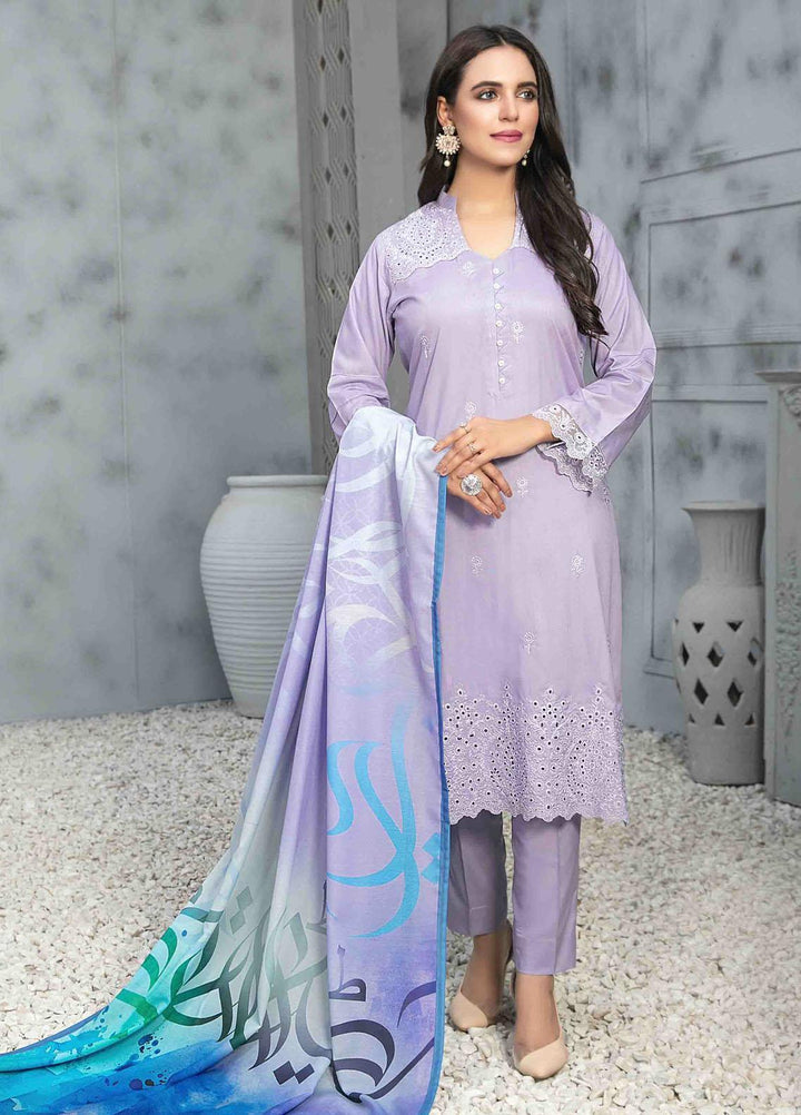 Dastaan By Tawakkal Fabrics Embroidered  Suits Unstitched 3 Piece TWF23DN D-9852 - Formal Collection