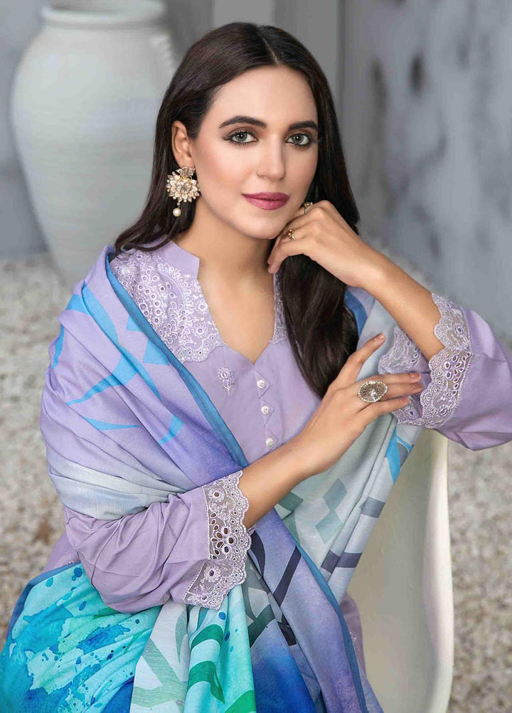 Dastaan By Tawakkal Fabrics Embroidered  Suits Unstitched 3 Piece TWF23DN D-9852 - Formal Collection