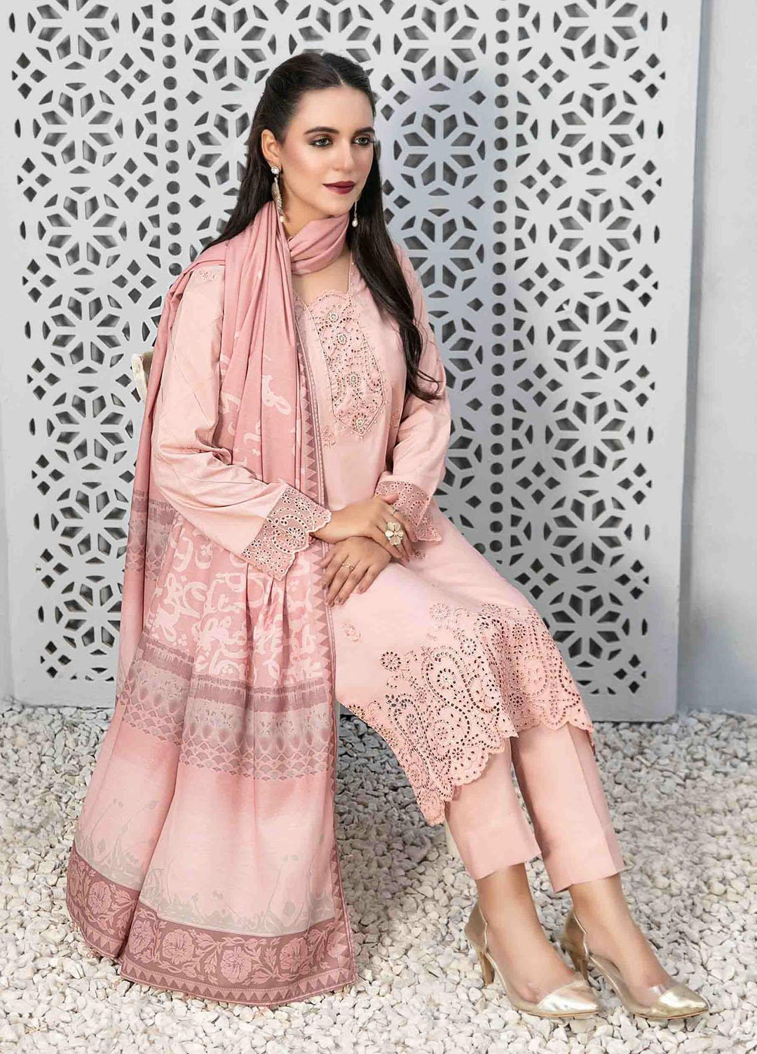 Dastaan By Tawakkal Fabrics Embroidered  Suits Unstitched 3 Piece TWF23DN D-9853 - Formal Collection