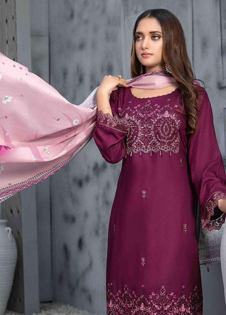 Dastaan By Tawakkal Fabrics Embroidered  Suits Unstitched 3 Piece TWF23DN D-9854 - Formal Collection