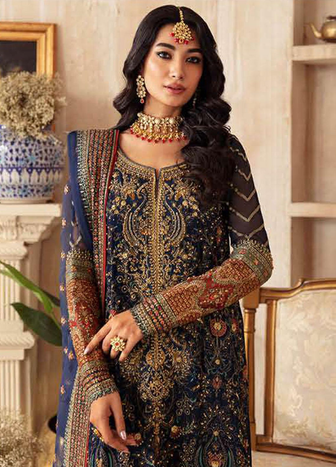 Dastaan-e-Jashn By Charizma Embroidered Chiffon Suits Unstitched 4 Piece CRZ24DJ DJ4-03 - Formal Collection