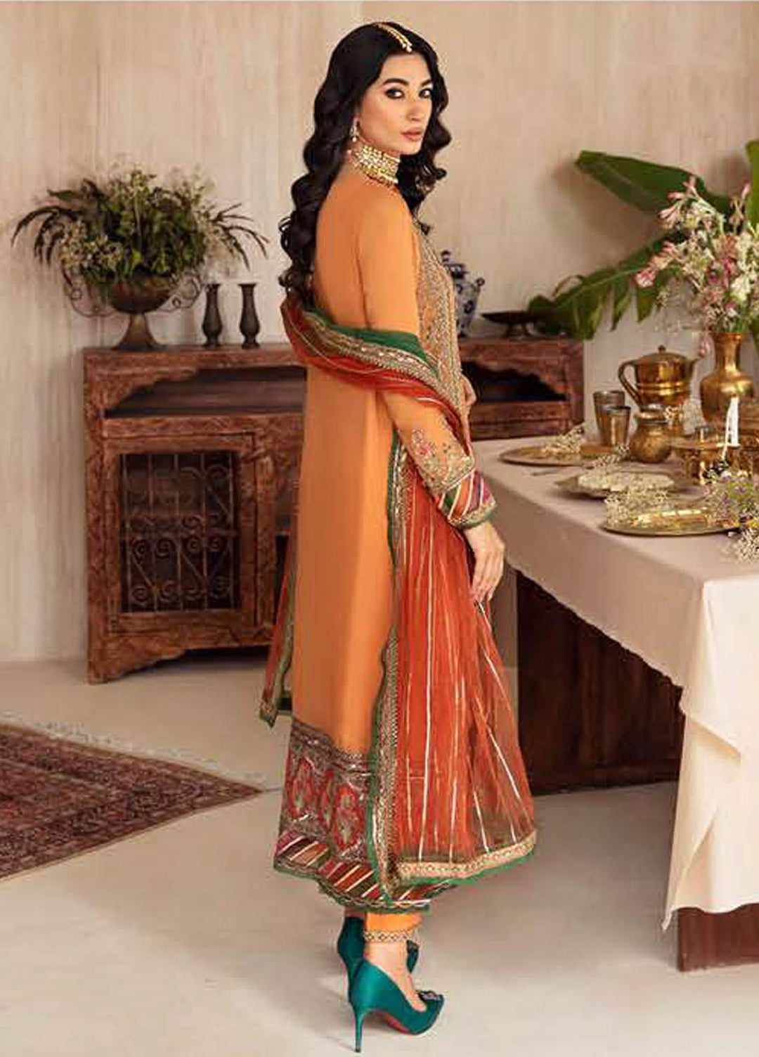 Dastaan-e-Jashn By Charizma Embroidered Chiffon Suits Unstitched 4 Piece CRZ24DJ DJ4-05 - Formal Collection