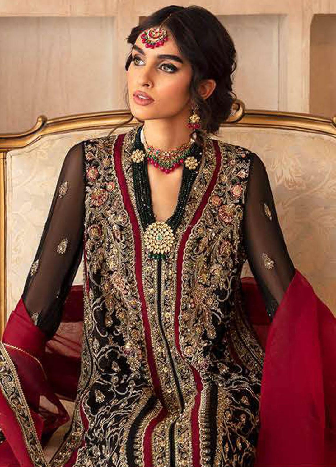 Dastaan-e-Jashn By Charizma Embroidered Chiffon Suits Unstitched 4 Piece CRZ24DJ DJ4-06 - Formal Collection