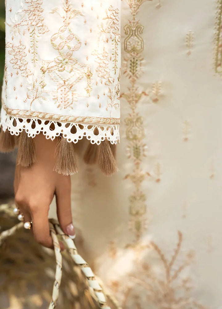 Dastak by Izel Embroidered Lawn Suits Unstitched 3 Piece IZL25D Maahay - Summer Collection