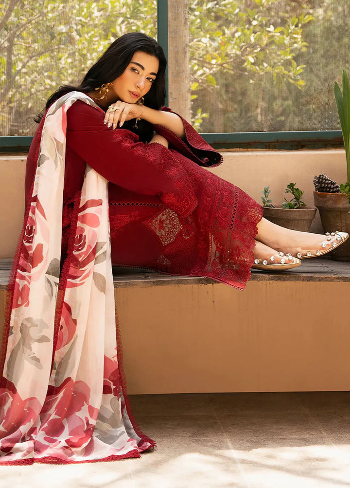 Dastak by Izel Embroidered Lawn Suits Unstitched 3 Piece IZL25D Reet - Summer Collection