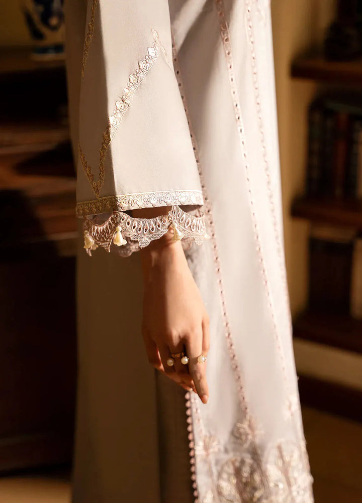 Dastak by Izel Embroidered Lawn Suits Unstitched 3 Piece IZL25D Saaye - Summer Collection
