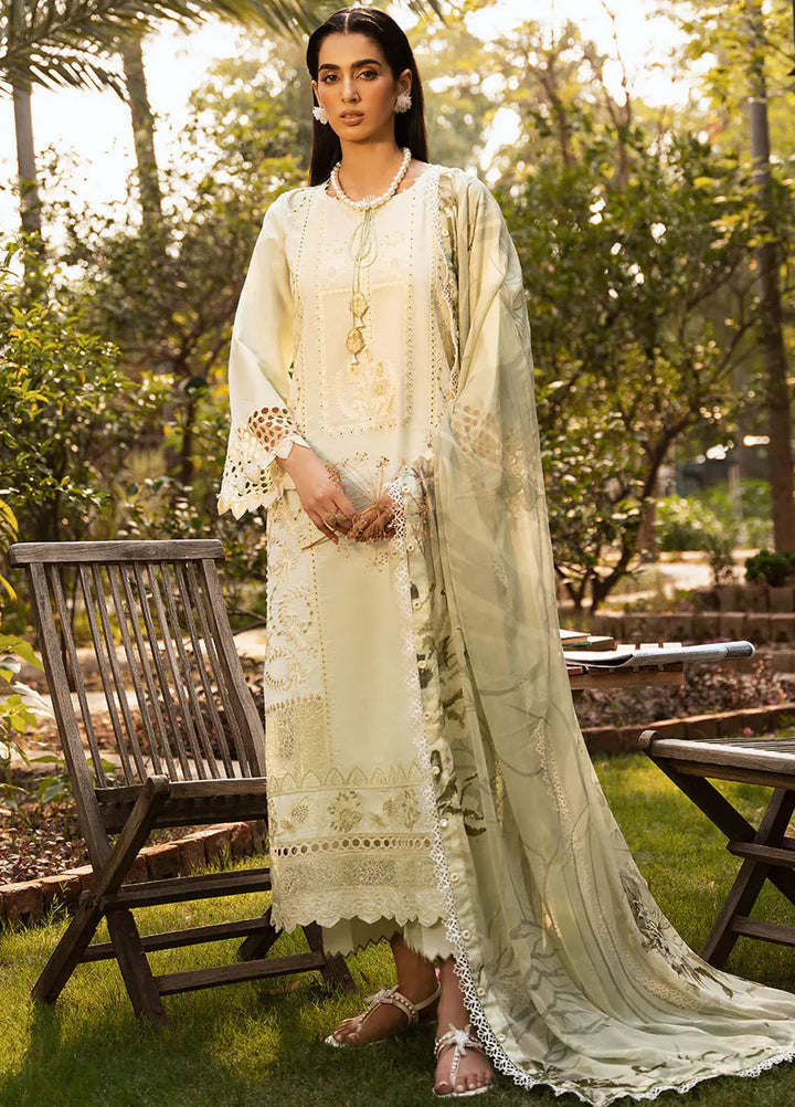 Dastak by Izel Embroidered Lawn Suits Unstitched 3 Piece IZL25D Siraa - Summer Collection