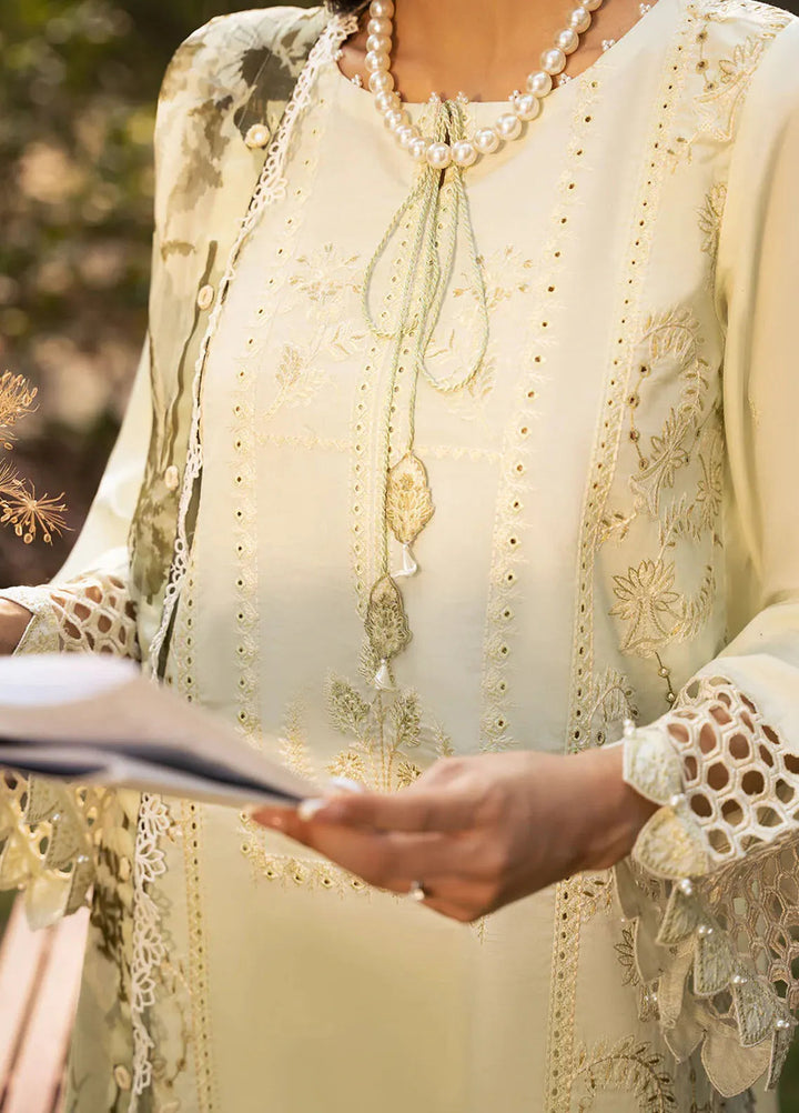 Dastak by Izel Embroidered Lawn Suits Unstitched 3 Piece IZL25D Siraa - Summer Collection