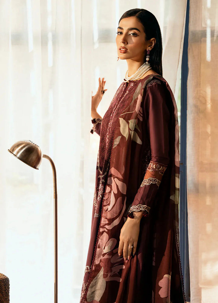 Dastak by Izel Embroidered Lawn Suits Unstitched 3 Piece IZL25D Tabeer - Summer Collection