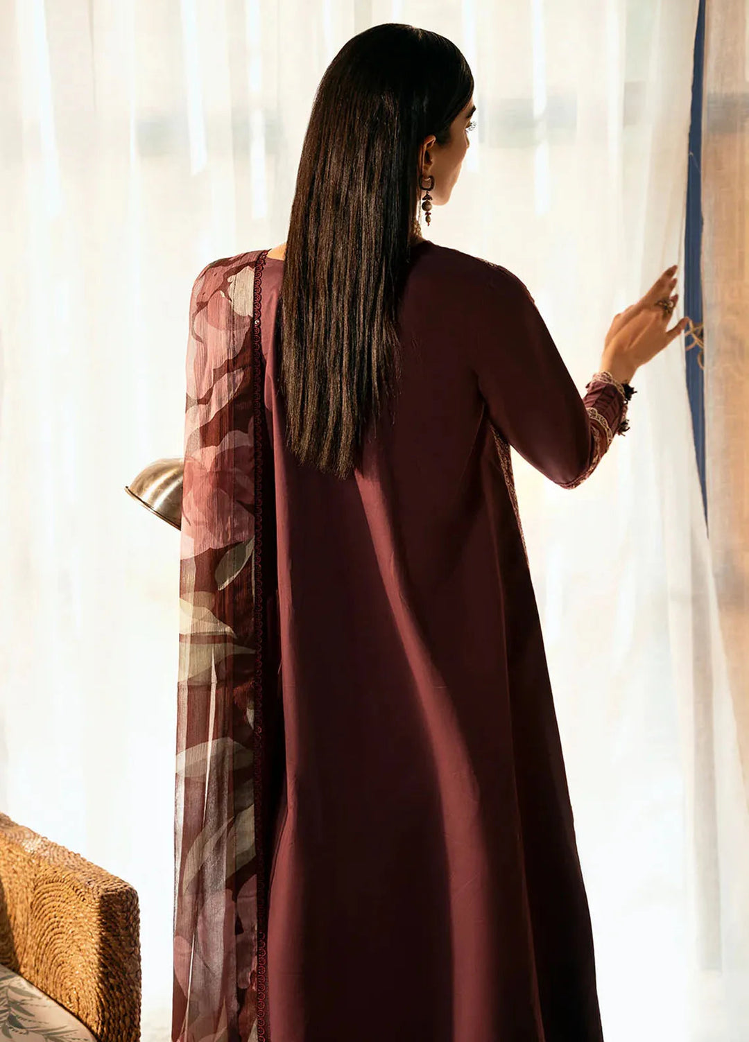 Dastak by Izel Embroidered Lawn Suits Unstitched 3 Piece IZL25D Tabeer - Summer Collection