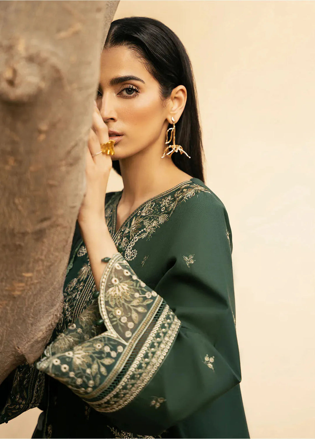 Dastak by Izel Embroidered Lawn Suits Unstitched 3 Piece IZL25D Zaib - Summer Collection