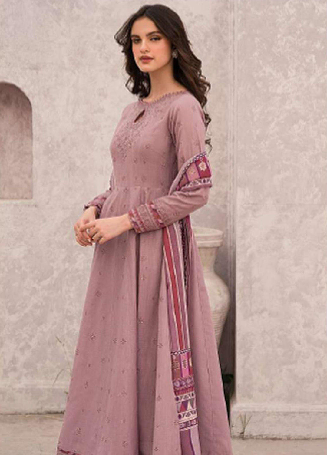 Dastak By Jazmin Embroidered Khaddar Suits Unstitched 3 Piece JZ23DK D-01 Nazaha - Winter Collection