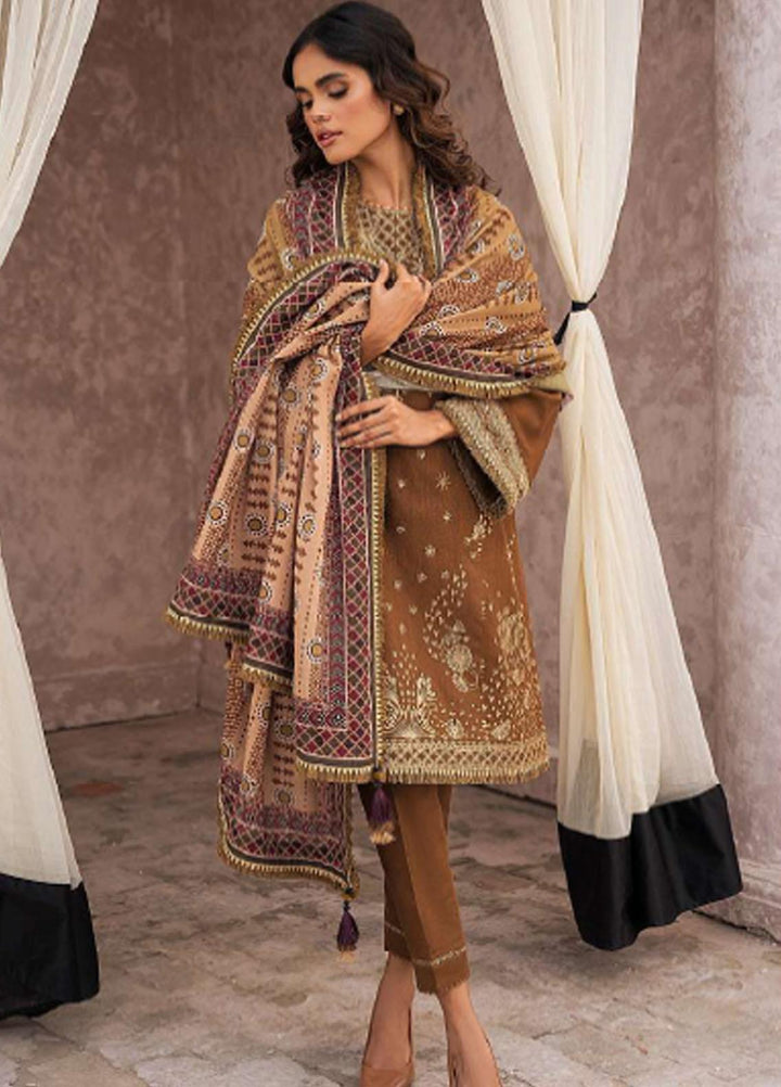 Dastak By Jazmin Embroidered Khaddar Suits Unstitched 3 Piece JZ23DK D-03 Ruh - Winter Collection