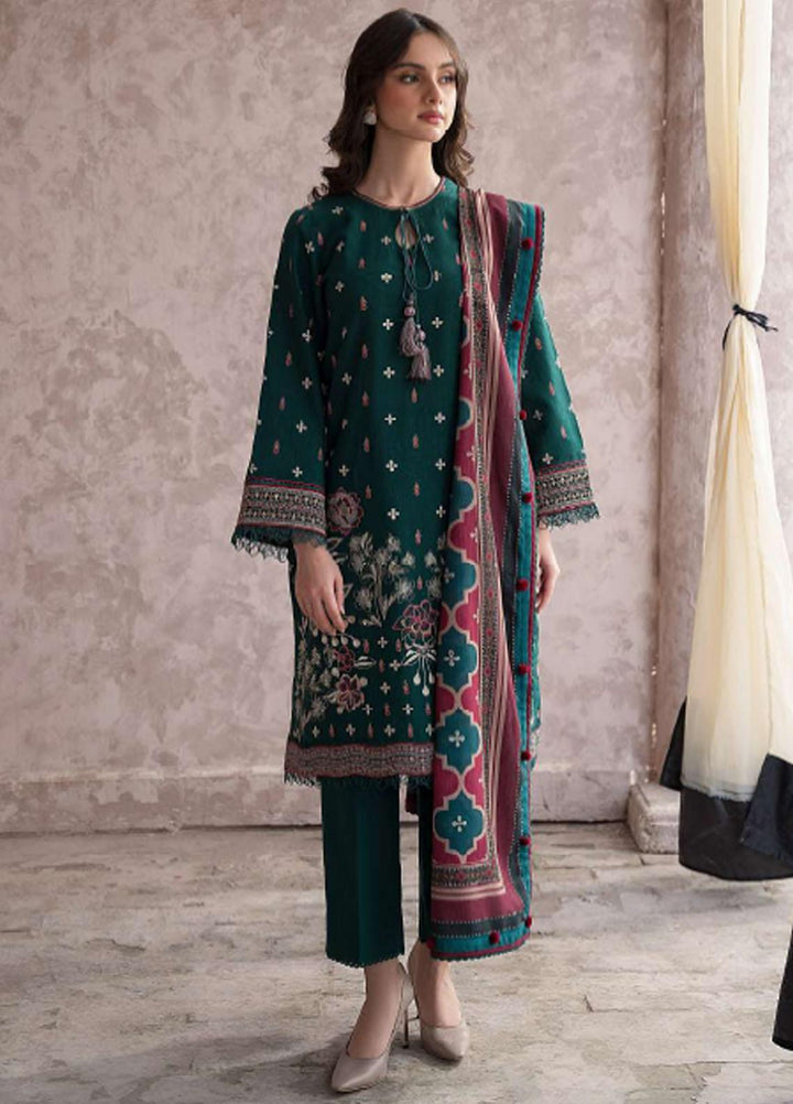 Dastak By Jazmin Embroidered Khaddar Suits Unstitched 3 Piece JZ23DK D-04 Juman - Winter Collection