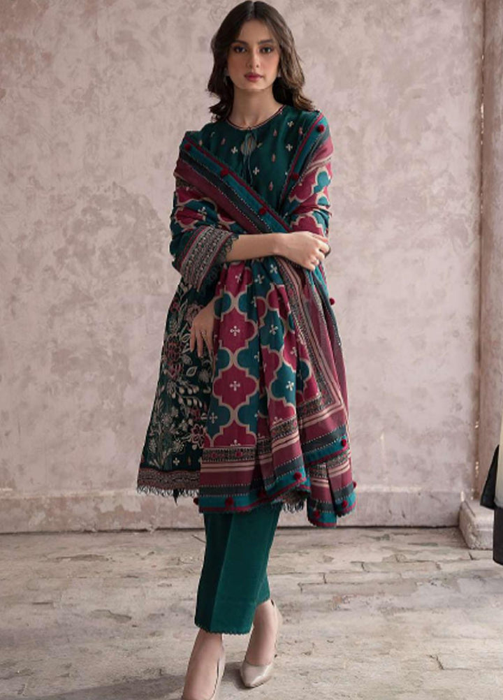 Dastak By Jazmin Embroidered Khaddar Suits Unstitched 3 Piece JZ23DK D-04 Juman - Winter Collection