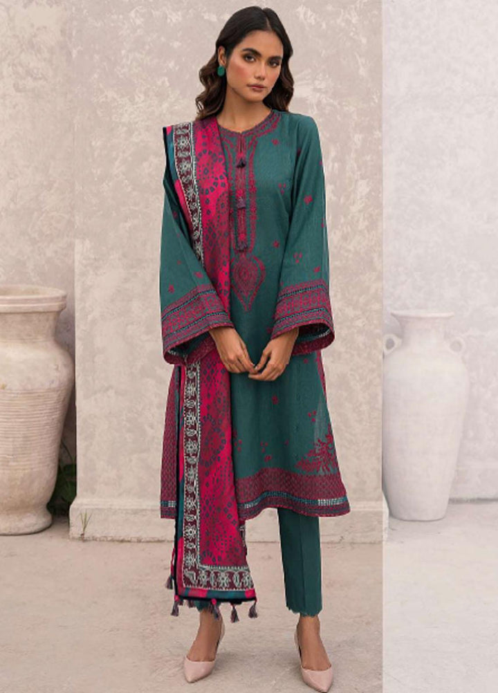Dastak By Jazmin Embroidered Khaddar Suits Unstitched 3 Piece JZ23DK D-10 Farozaan - Winter Collection
