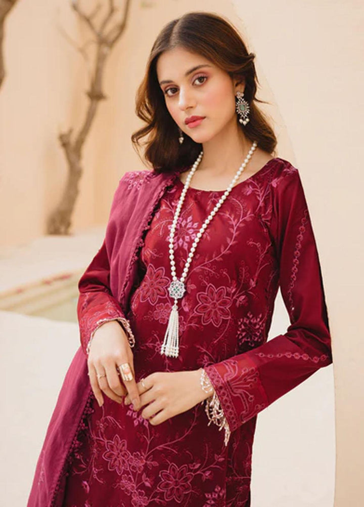 Dastak By Parishay Embroidered Lawn Suits Unstitched 3 Piece PR23D D-01 - Summer Collection