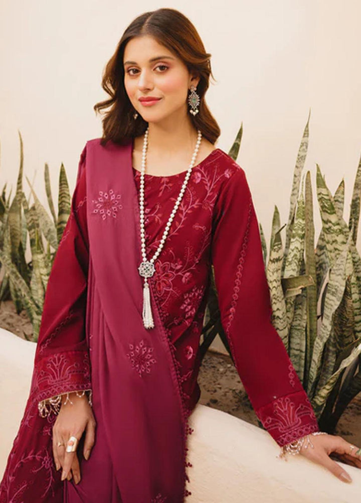 Dastak By Parishay Embroidered Lawn Suits Unstitched 3 Piece PR23D D-01 - Summer Collection