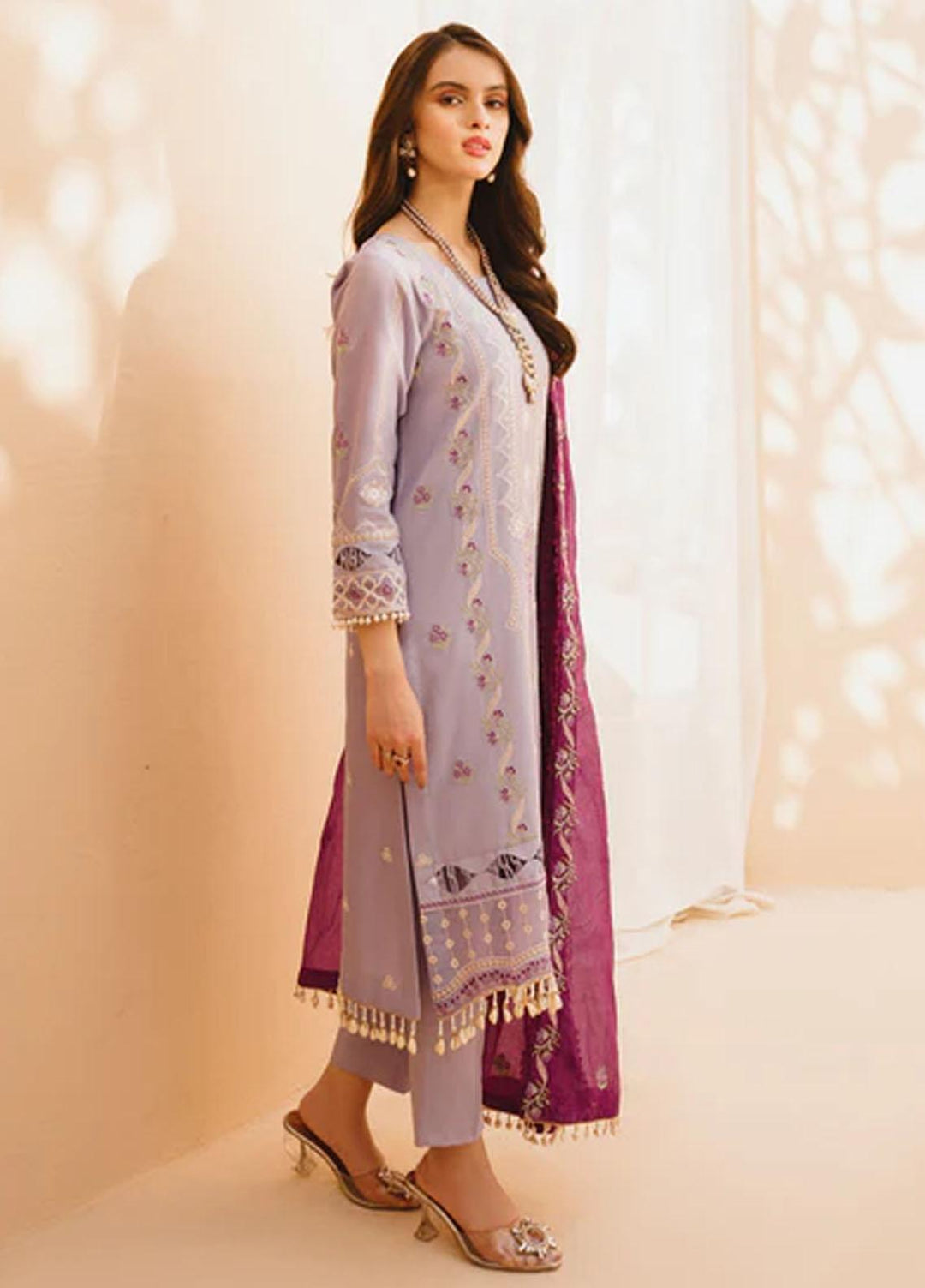 Dastak By Parishay Embroidered Lawn Suits Unstitched 3 Piece PR23D D-02 - Summer Collection