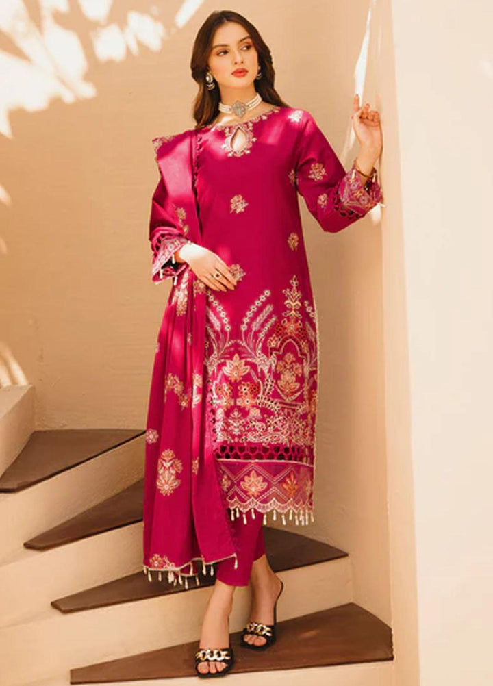 Dastak By Parishay Embroidered Lawn Suits Unstitched 3 Piece PR23D D-04 - Summer Collection
