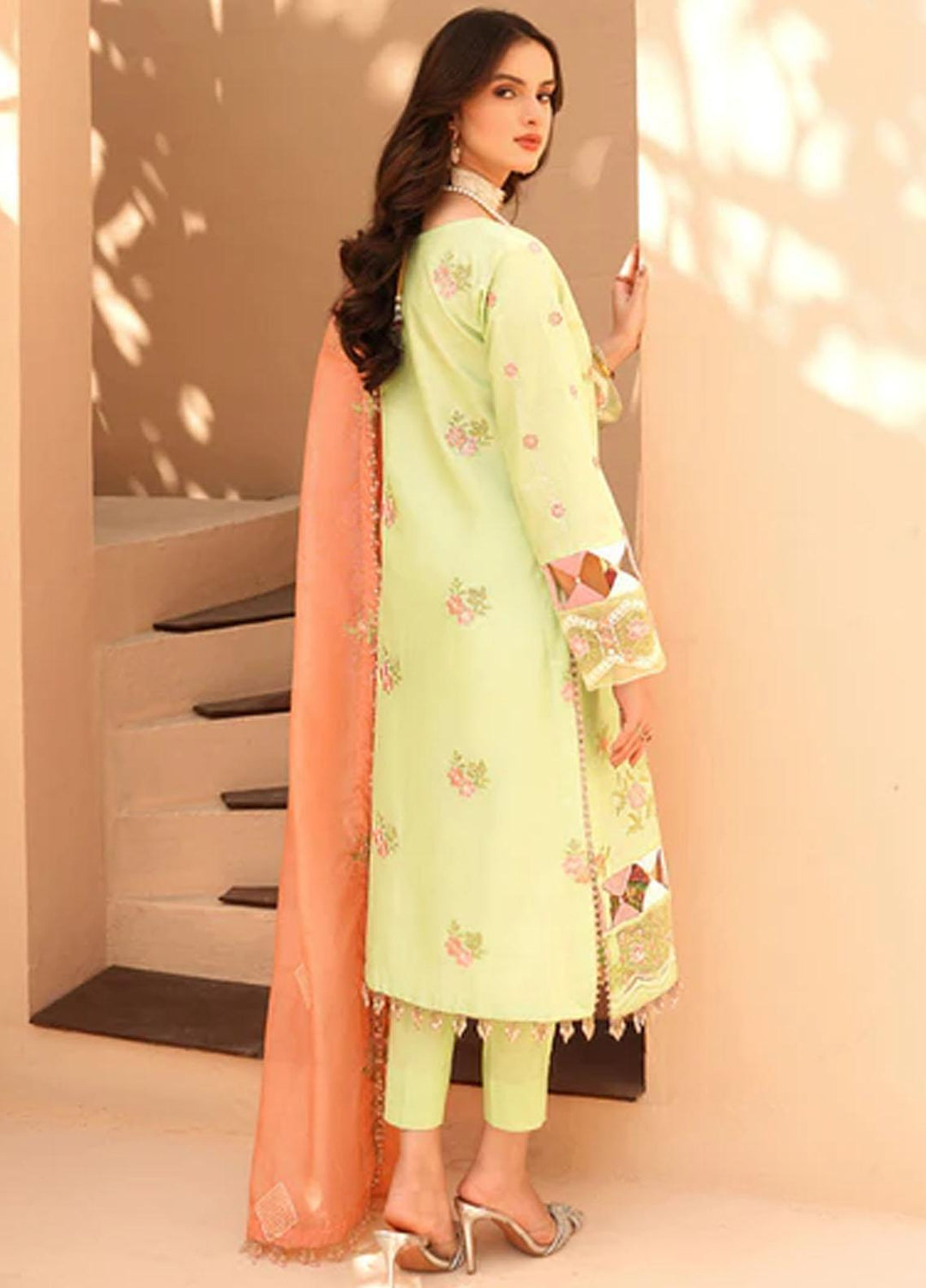 Dastak By Parishay Embroidered Lawn Suits Unstitched 3 Piece PR23D D-05 - Summer Collection