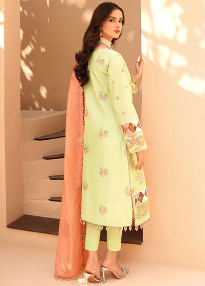 Dastak By Parishay Embroidered Lawn Suits Unstitched 3 Piece PR23D D-05 - Summer Collection
