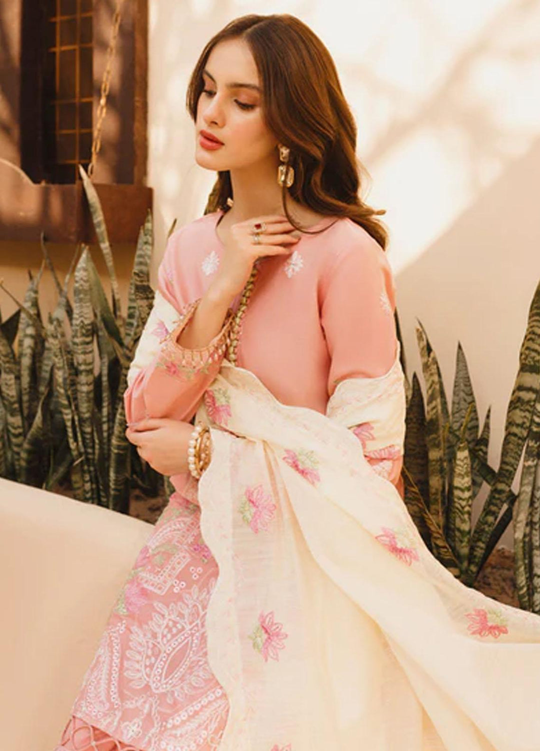 Dastak By Parishay Embroidered Lawn Suits Unstitched 3 Piece PR23D D-09 - Summer Collection